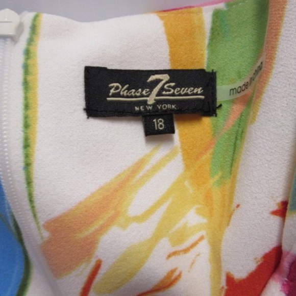 Phase Seven Women's Floral Dress Sz 18 - Picture 5 of 5
